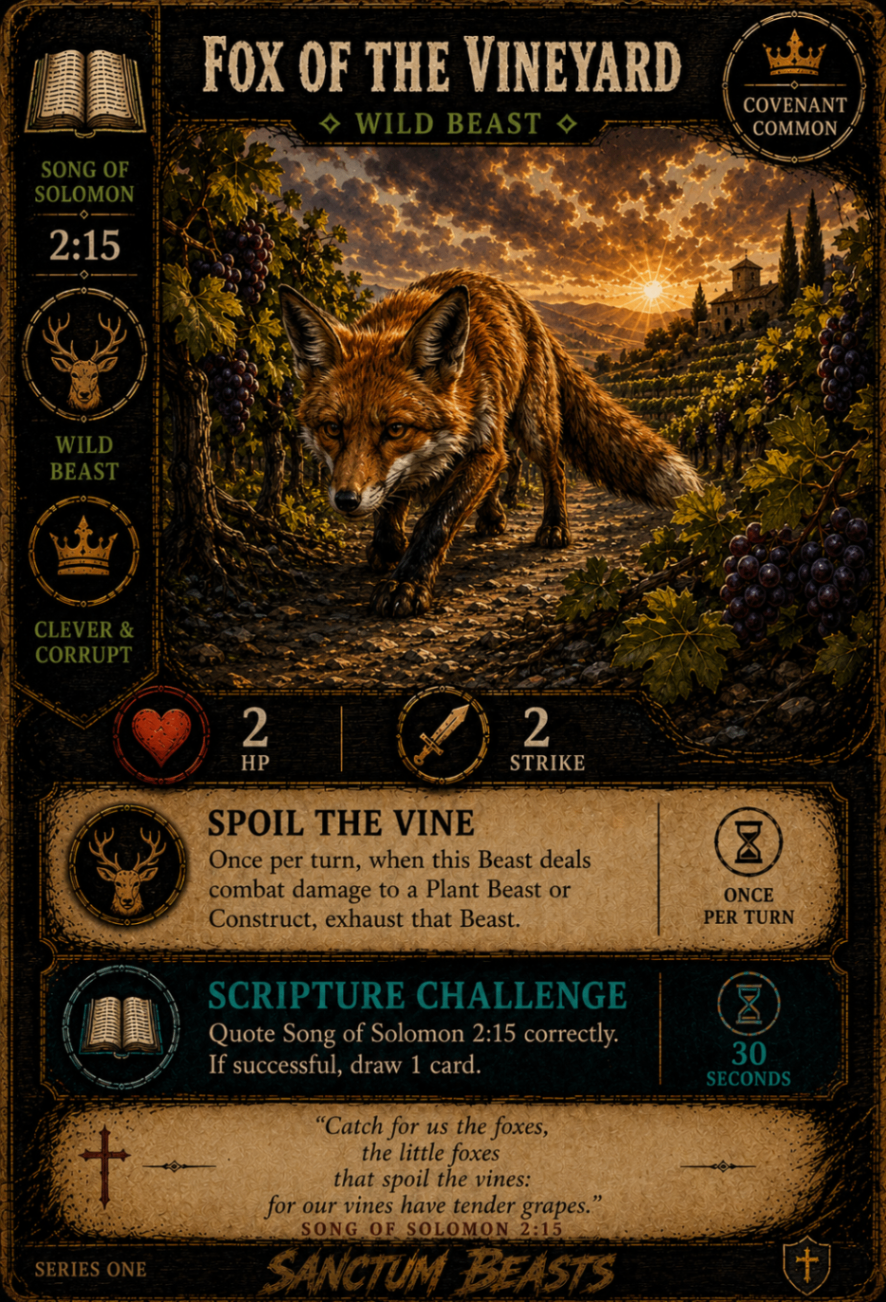 Fox of the Vineyard (Canonical Card)